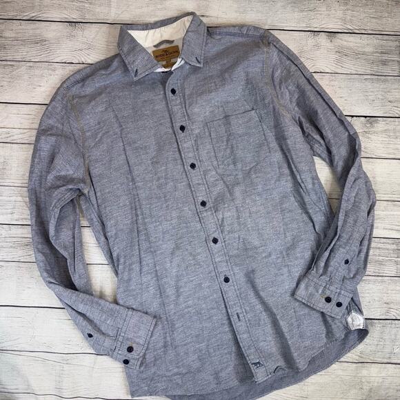 Rodd & Gunn Men's Classic Fit Italian Fabric Gray Button Down Shirt Size Medium - Picture 1 of 5